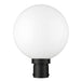 Z-Lite Laurent Black 1 Light Outdoor Post Mount Fixture 597PHB-BK | theLightShop