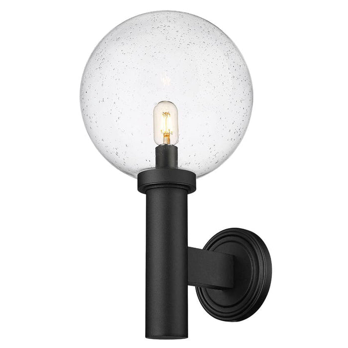 Z-Lite Laurent Black 1 Light Outdoor Wall Sconce 599B-BK | theLightShop