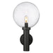 Z-Lite Laurent Black 1 Light Outdoor Wall Sconce 599B-BK | theLightShop