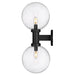 Z-Lite Laurent Black 2 Light Outdoor Wall Sconce 599B2-BK | theLightShop