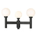 Z-Lite Laurent Black 3 Light Outdoor Post Mount Fixture 597MP3-BK | theLightShop