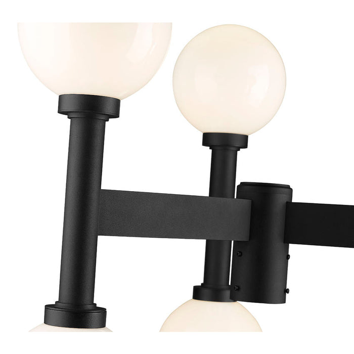 Z-Lite Laurent Black 6 Light Outdoor Post Mount Fixture 597MP6-BK | theLightShop