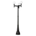 Z-Lite Laurent Outdoor Post Mounted Fixture Black 3 Light 597MP3-564P-BK | theLightShop