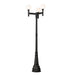 Z-Lite Laurent Outdoor Post Mounted Fixture Black 3 Light 597MP3-564P-BK | theLightShop
