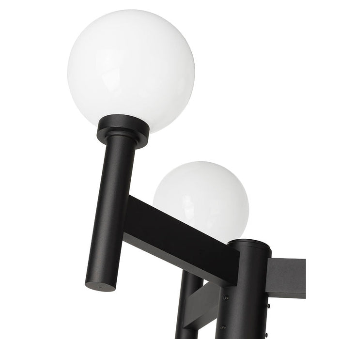 Z-Lite Laurent Outdoor Post Mounted Fixture Black 3 Light 597MP3-564P-BK | theLightShop