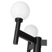 Z-Lite Laurent Outdoor Post Mounted Fixture Black 3 Light 597MP3-564P-BK | theLightShop