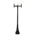 Z-Lite Laurent Outdoor Post Mounted Fixture Black 3 Light 597MP3-564P-BK | theLightShop