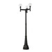 Z-Lite Laurent Outdoor Post Mounted Fixture Black 3 Light 599MP3-564P-BK | theLightShop