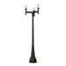 Z-Lite Laurent Outdoor Post Mounted Fixture Black 3 Light 599MP3-564P-BK | theLightShop