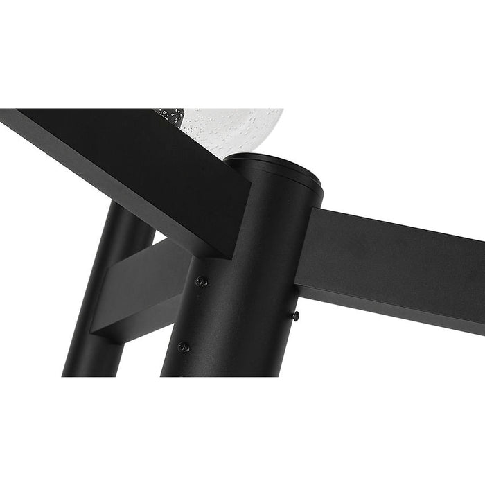 Z-Lite Laurent Outdoor Post Mounted Fixture Black 3 Light 599MP3-564P-BK | theLightShop