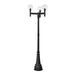 Z-Lite Laurent Outdoor Post Mounted Fixture Black 3 Light 599MP3-564P-BK | theLightShop