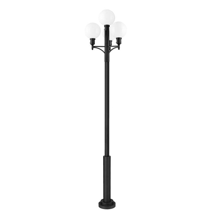 Z-Lite Laurent Outdoor Post Mounted Fixture Black 4 Light 597PHB-4-5010P-BK | theLightShop