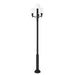 Z-Lite Laurent Outdoor Post Mounted Fixture Black 4 Light 597PHB-4-5010P-BK | theLightShop