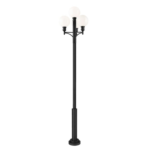 Z-Lite Laurent Outdoor Post Mounted Fixture Black 4 Light 597PHB-4-5010P-BK | theLightShop