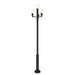 Z-Lite Laurent Outdoor Post Mounted Fixture Black 4 Light 597PHB-4-5010P-BK | theLightShop
