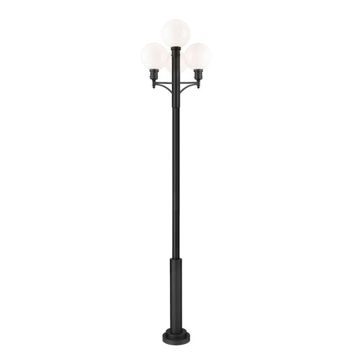 Z-Lite Laurent Outdoor Post Mounted Fixture Black 4 Light 597PHB-4-5010P-BK | theLightShop