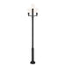 Z-Lite Laurent Outdoor Post Mounted Fixture Black 4 Light 597PHB-4-5010P-BK | theLightShop