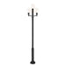 Z-Lite Laurent Outdoor Post Mounted Fixture Black 4 Light 597PHB-4-5010P-BK | theLightShop