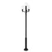 Z-Lite Laurent Outdoor Post Mounted Fixture Black 4 Light 597PHB-4-5010P-BK | theLightShop