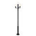 Z-Lite Laurent Outdoor Post Mounted Fixture Black 4 Light 597PHB-4-5010P-BK | theLightShop
