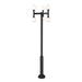 Z-Lite Laurent Outdoor Post Mounted Fixture Black 6 Light 597MP6-5010P-BK | theLightShop