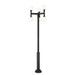 Z-Lite Laurent Outdoor Post Mounted Fixture Black 6 Light 597MP6-5010P-BK | theLightShop