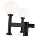 Z-Lite Laurent Outdoor Post Mounted Fixture Black 6 Light 597MP6-5010P-BK | theLightShop