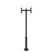 Z-Lite Laurent Outdoor Post Mounted Fixture Black 6 Light 597MP6-5010P-BK | theLightShop