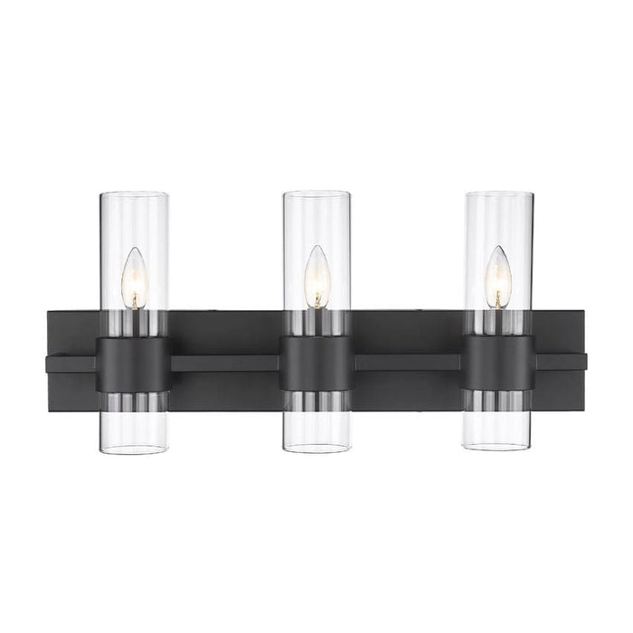 Z-Lite Lawson Matte Black 3 Light Vanity 343-3V-MB | theLightShop