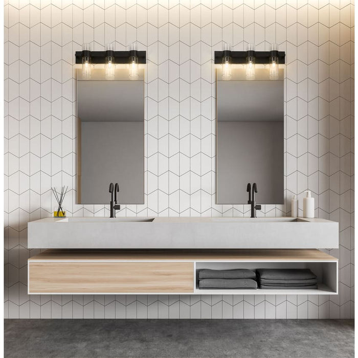 Z-Lite Lawson Matte Black 3 Light Vanity 343-3V-MB | theLightShop