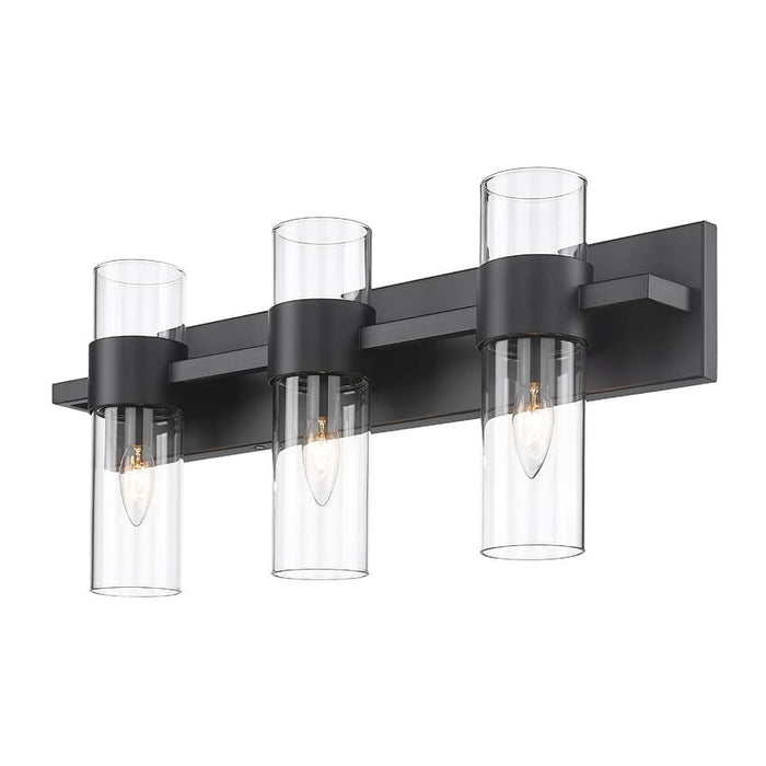 Z-Lite Lawson Matte Black 3 Light Vanity 343-3V-MB | theLightShop