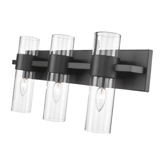 Z-Lite Lawson Matte Black 3 Light Vanity 343-3V-MB | theLightShop