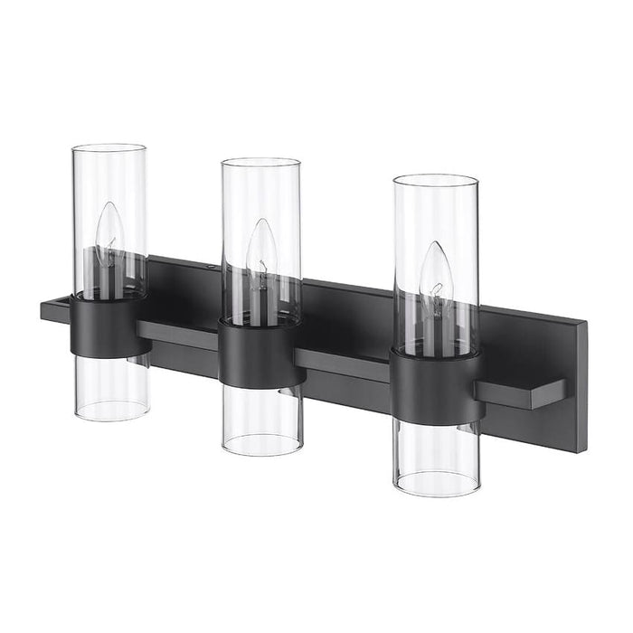 Z-Lite Lawson Matte Black 3 Light Vanity 343-3V-MB | theLightShop