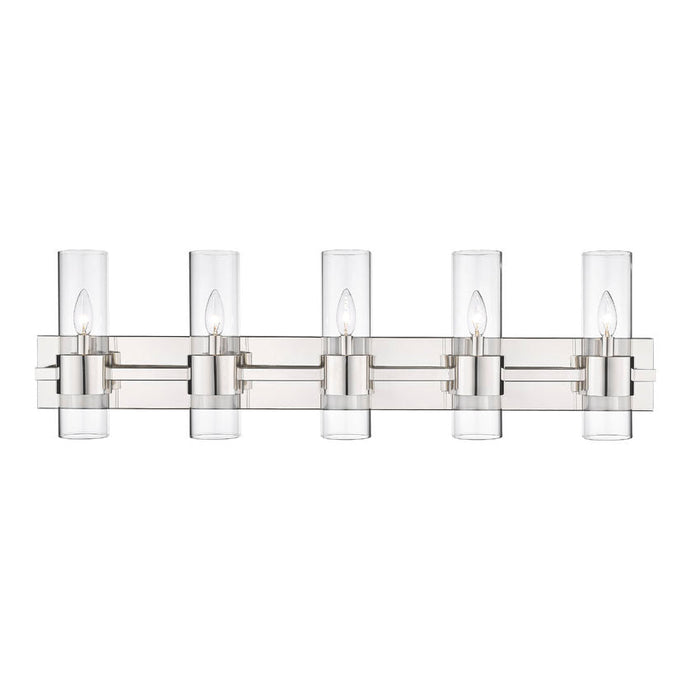 Z-Lite Lawson Polished Nickel 5 Light Vanity 343-5V-PN | theLightShop