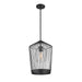 Z-Lite Lido Matte Black 1 Light Pendant 342P13-MB | theLightShop