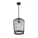 Z-Lite Lido Matte Black 1 Light Pendant 342P13-MB | theLightShop