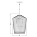 Z-Lite Lido Matte Black 1 Light Pendant 342P13-MB | theLightShop