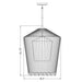 Z-Lite Lido Matte Black 1 Light Pendant 342P19-MB | theLightShop