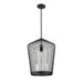 Z-Lite Lido Matte Black 1 Light Pendant 342P19-MB | theLightShop