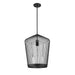 Z-Lite Lido Matte Black 1 Light Pendant 342P19-MB | theLightShop