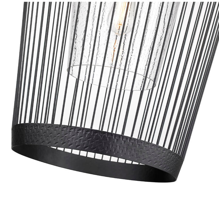 Z-Lite Lido Matte Black 1 Light Pendant 342P19-MB | theLightShop