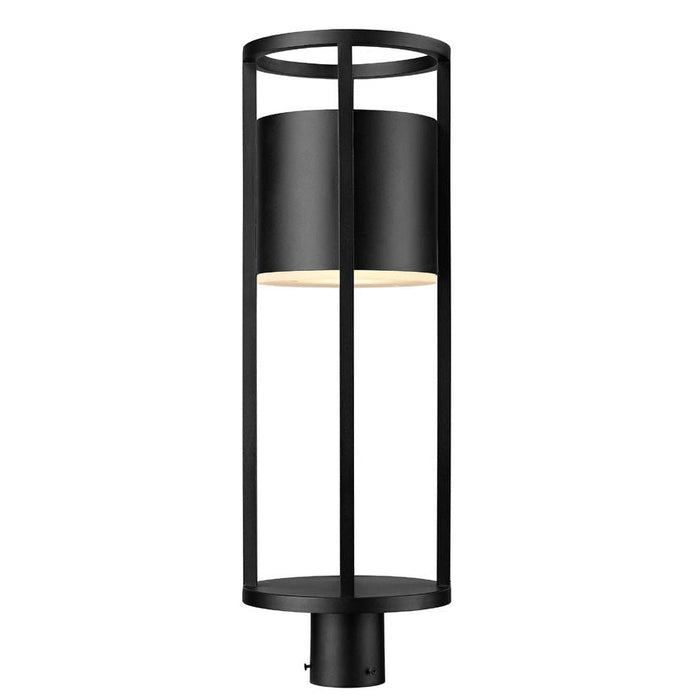 Z-Lite Luca Black LED 1 Light Outdoor Post Mount Fixture 517PHB-BK-LED