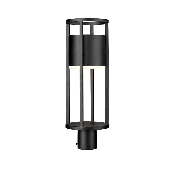 Z-Lite Luca Black LED 1 Light Outdoor Post Mount Fixture 517PHM-BK-LED