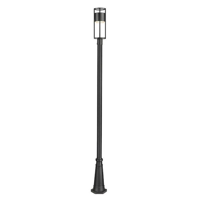 Z-Lite Luca Black LED 1 Light Outdoor Post Mounted Fixture 517PHM-519P-BK-LED