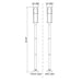 Z-Lite Luca Black LED 1 Light Outdoor Post Mounted Fixture 517PHM-567P-BK-LED | theLightShop