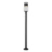 Z-Lite Luca Black LED 1 Light Outdoor Post Mounted Fixture 517PHM-567P-BK-LED | theLightShop