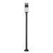 Z-Lite Luca Black LED 1 Light Outdoor Post Mounted Fixture 517PHM-567P-BK-LED | theLightShop