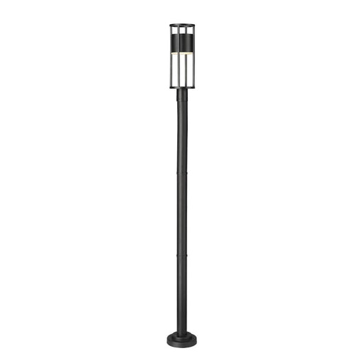 Z-Lite Luca Black LED 1 Light Outdoor Post Mounted Fixture 517PHM-567P-BK-LED | theLightShop