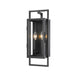 Z-Lite Lucian Black 2 Light Outdoor Wall Sconce 598S-BK | theLightShop