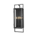 Z-Lite Lucian Black 3 Light Outdoor Wall Sconce 598B-BK | theLightShop